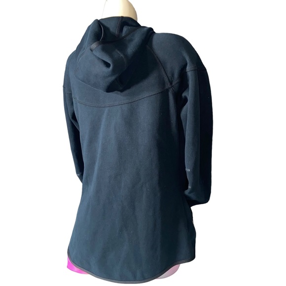 Nike black fleece zip front hooded jacket - Picture 5 of 6